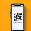 Smartphone con icono de pedido QR